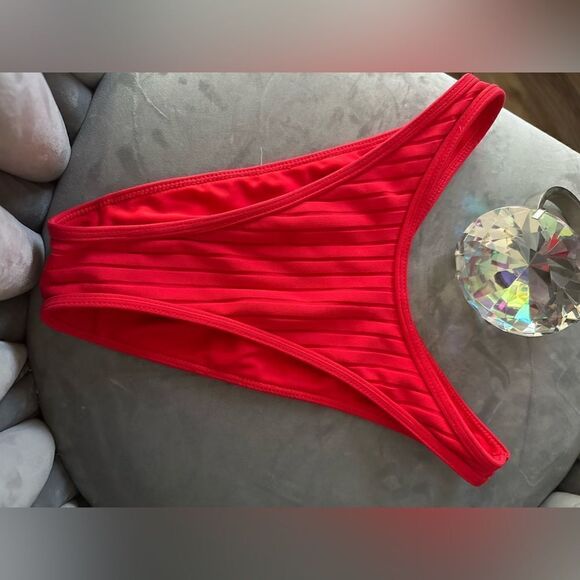 PACSUN SWIM Ribbed Knit Bikini Bottom Bikini Swimsuit Women Bikini Vacat… - Picture 5 of 14